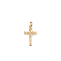 Crucifix Cross Pendant in 9kt Yellow Gold Pendants Bevilles 