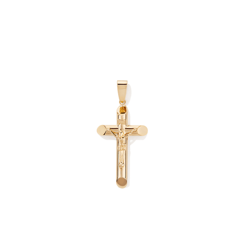 Crucifix Pendant in 9kt Yellow Gold Pendants Bevilles 