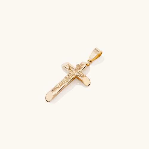 Crucifix Pendant in 9kt Yellow Gold Pendants Bevilles 