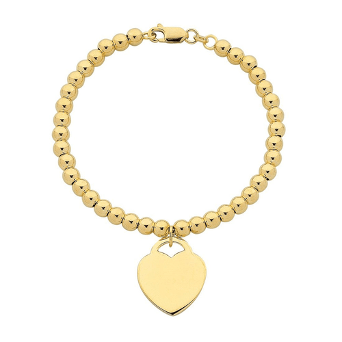 9kt Bonded Gold Silver Filled Rolo Bead Bracelet Bracelets Bevilles 