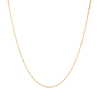 40cm Solid Singapore Chain in 9kt Yellow Gold Necklaces Bevilles 