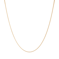 40cm Fine Open Curb Chain in 9kt Yellow Gold Necklaces Bevilles 
