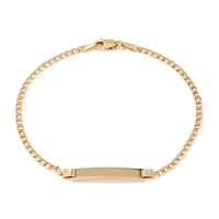 9kt Yellow Gold ID Bracelet Bracelets Bevilles 