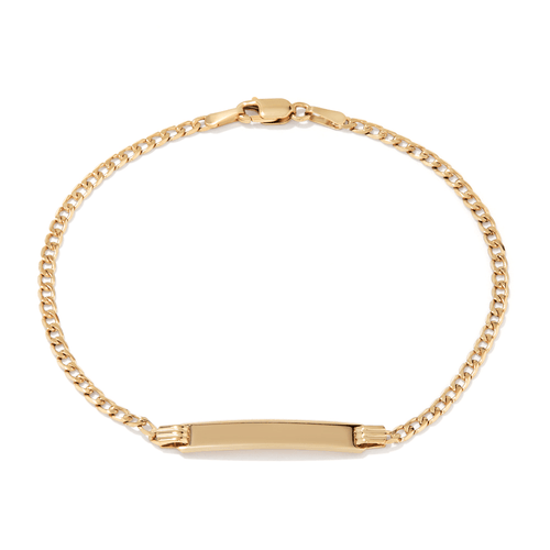 9kt Yellow Gold ID Bracelet Bracelets Bevilles 