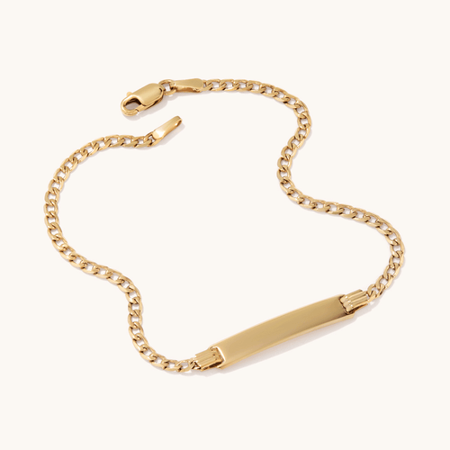9kt Yellow Gold ID Bracelet Bracelets Bevilles 