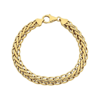 9kt Bonded Gold Silver Filled Swirl Link Fancy Bracelet Bracelets Bevilles 