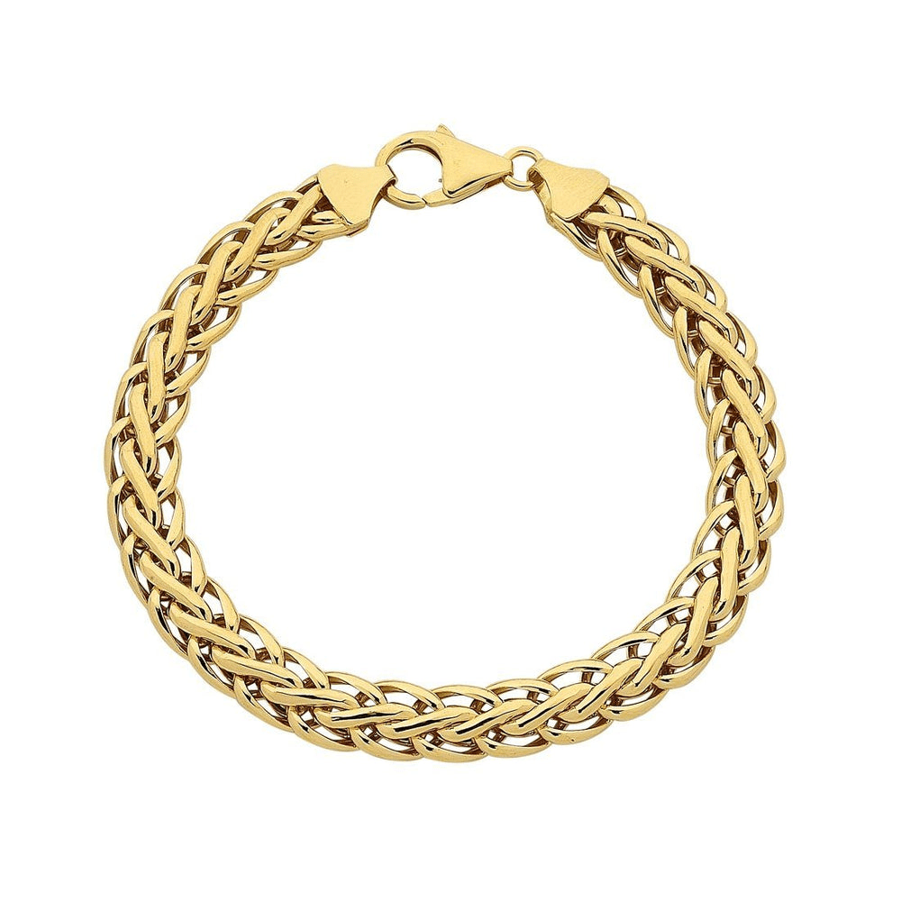 9kt Bonded Gold Silver Filled Swirl Link Fancy Bracelet Bracelets Bevilles 