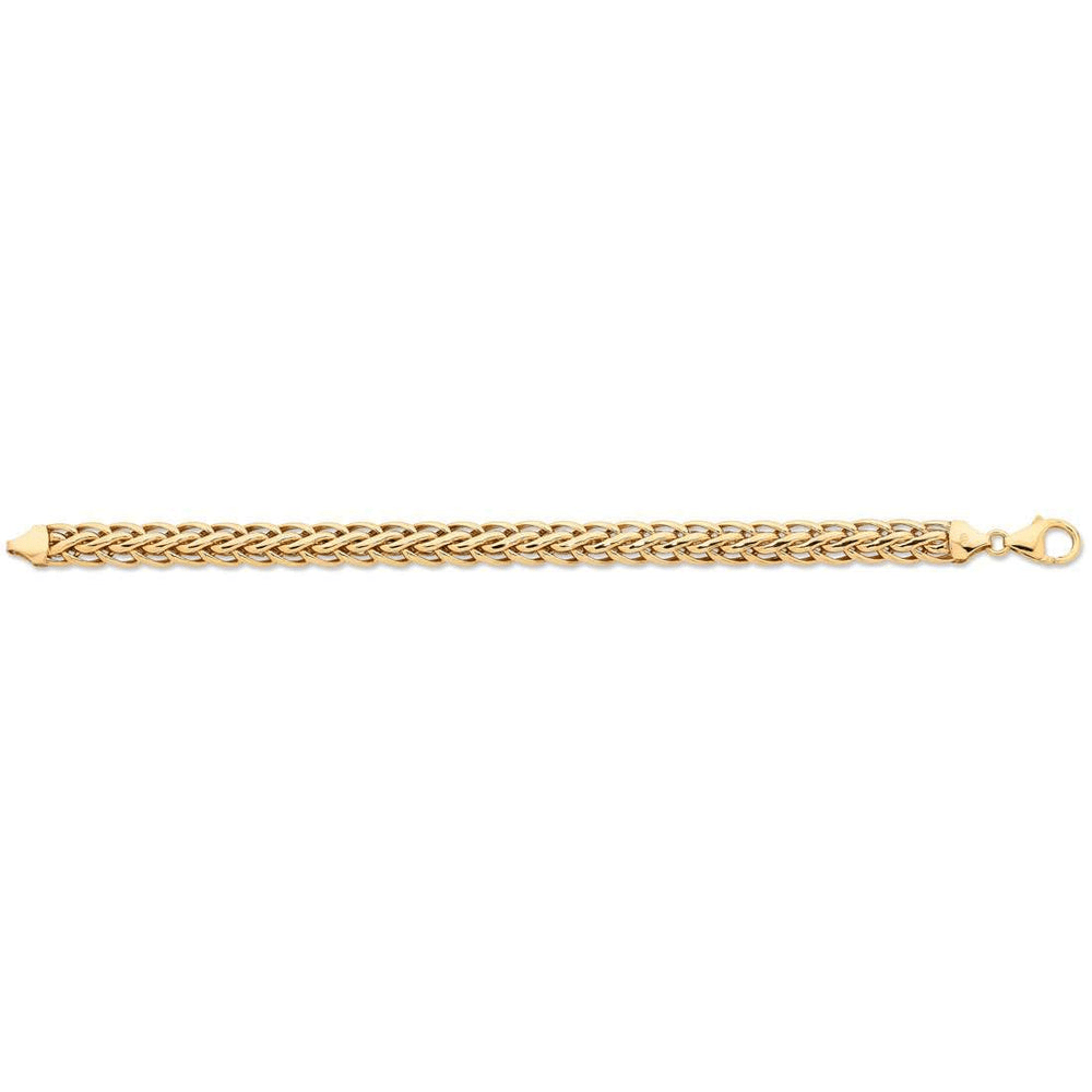 9kt Bonded Gold Silver Filled Swirl Link Fancy Bracelet Bracelets Bevilles 