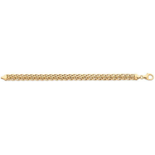 9kt Bonded Gold Silver Filled Swirl Link Fancy Bracelet Bracelets Bevilles 