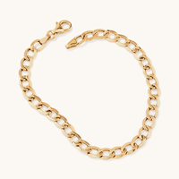19cm Curb Bracelet in 9kt Yellow Gold Bracelets Bevilles 