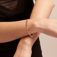 19cm Curb Bracelet in 9kt Yellow Gold Bracelets Bevilles 