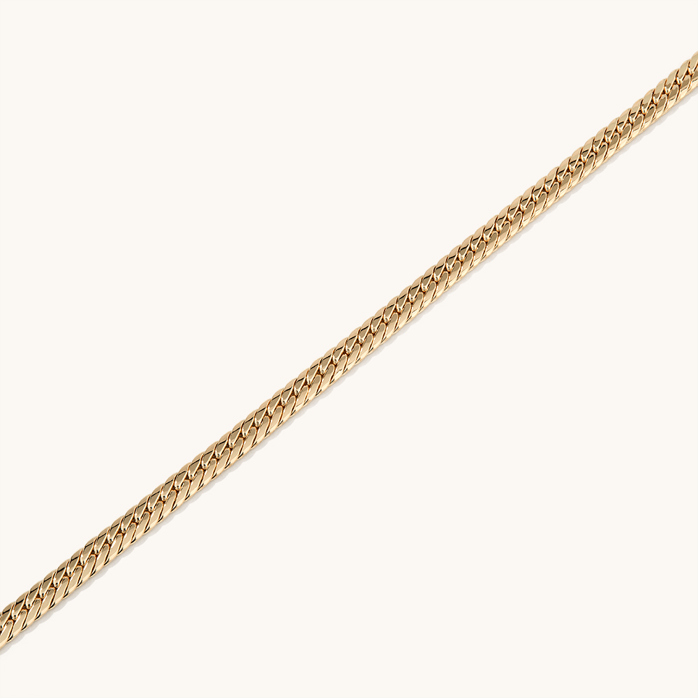 19cm Herringbone Bracelet in 9kt Yellow Gold Bracelets Bevilles 
