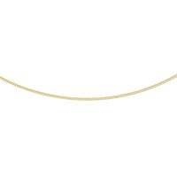9kt Yellow Gold Open Curb Necklace 60cm Necklaces Bevilles 