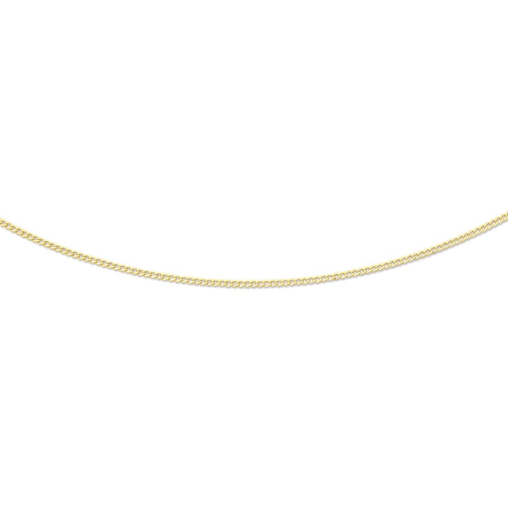 9kt Yellow Gold Open Curb Necklace 60cm Necklaces Bevilles 