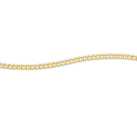 9kt Bonded Gold Silver Filled Curb Necklace 55cm Necklaces Bevilles 