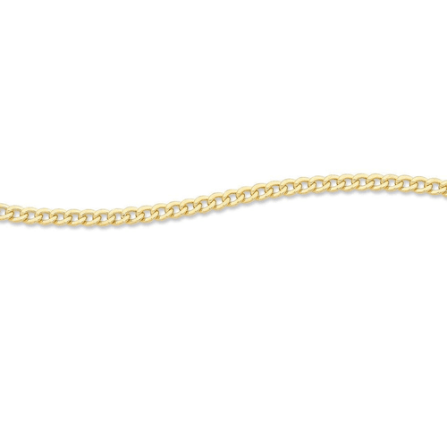 9kt Bonded Gold Silver Filled Curb Necklace 55cm Necklaces Bevilles 