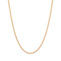 55cm Curb Chain in 9kt Bonded Gold Silver Filled Necklaces Bevilles 