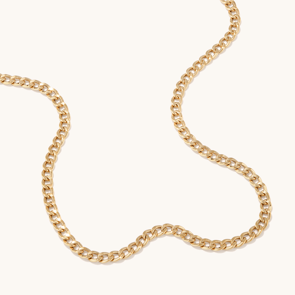55cm Curb Chain in 9kt Bonded Gold Silver Filled Necklaces Bevilles 