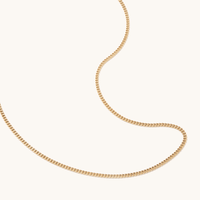 55cm Curb Chain in 9kt Bonded Gold Silver Filled Necklaces Bevilles 