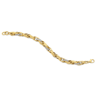9kt Bonded Gold Silver Filled Crystal Necklace 55cm Necklaces Bevilles 