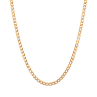 55cm Curb Chain in 9kt Bonded Gold Silver Filled Necklaces Bevilles 