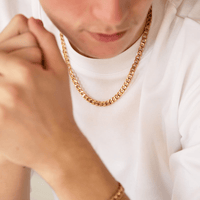55cm Curb Chain in 9kt Bonded Gold Silver Filled Necklaces Bevilles 