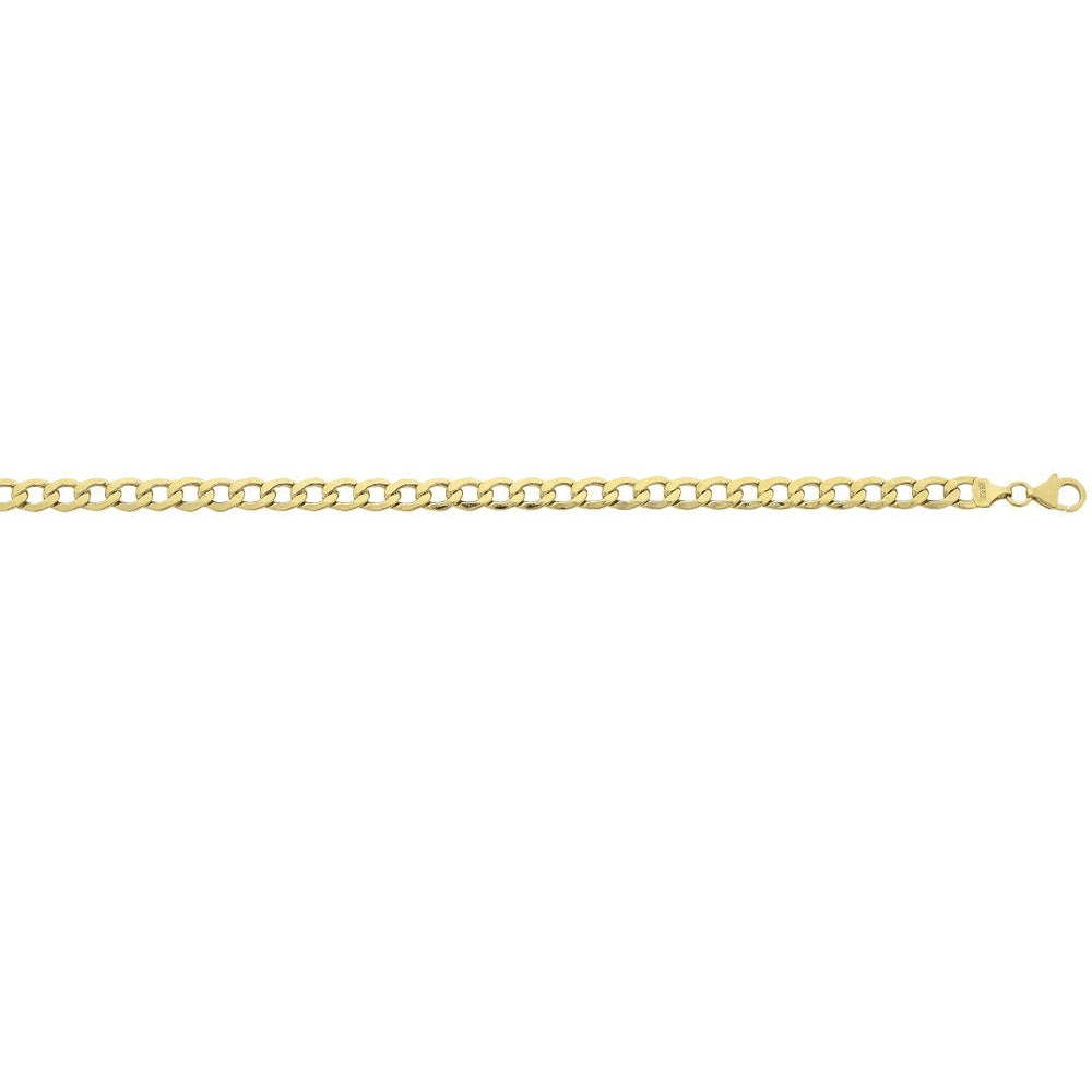 9kt Bonded Gold Silver Filled Open Curb Necklace 55cm Necklaces Bevilles 