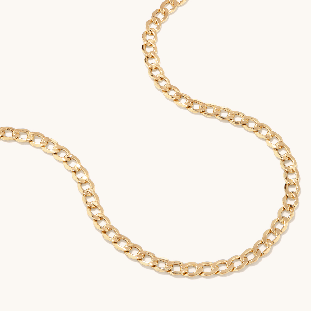 65cm Open Curb Chain in 9kt Bonded Gold Silver Filled Necklaces Bevilles 