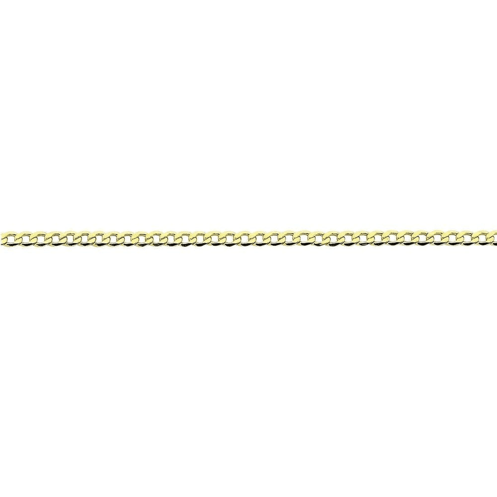 9kt Bonded Gold Silver Filled Open Curb Necklace 75cm Necklaces Bevilles 
