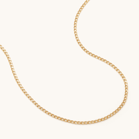 9kt Yellow Gold Diamond Cut Curb Necklace Necklaces Bevilles 