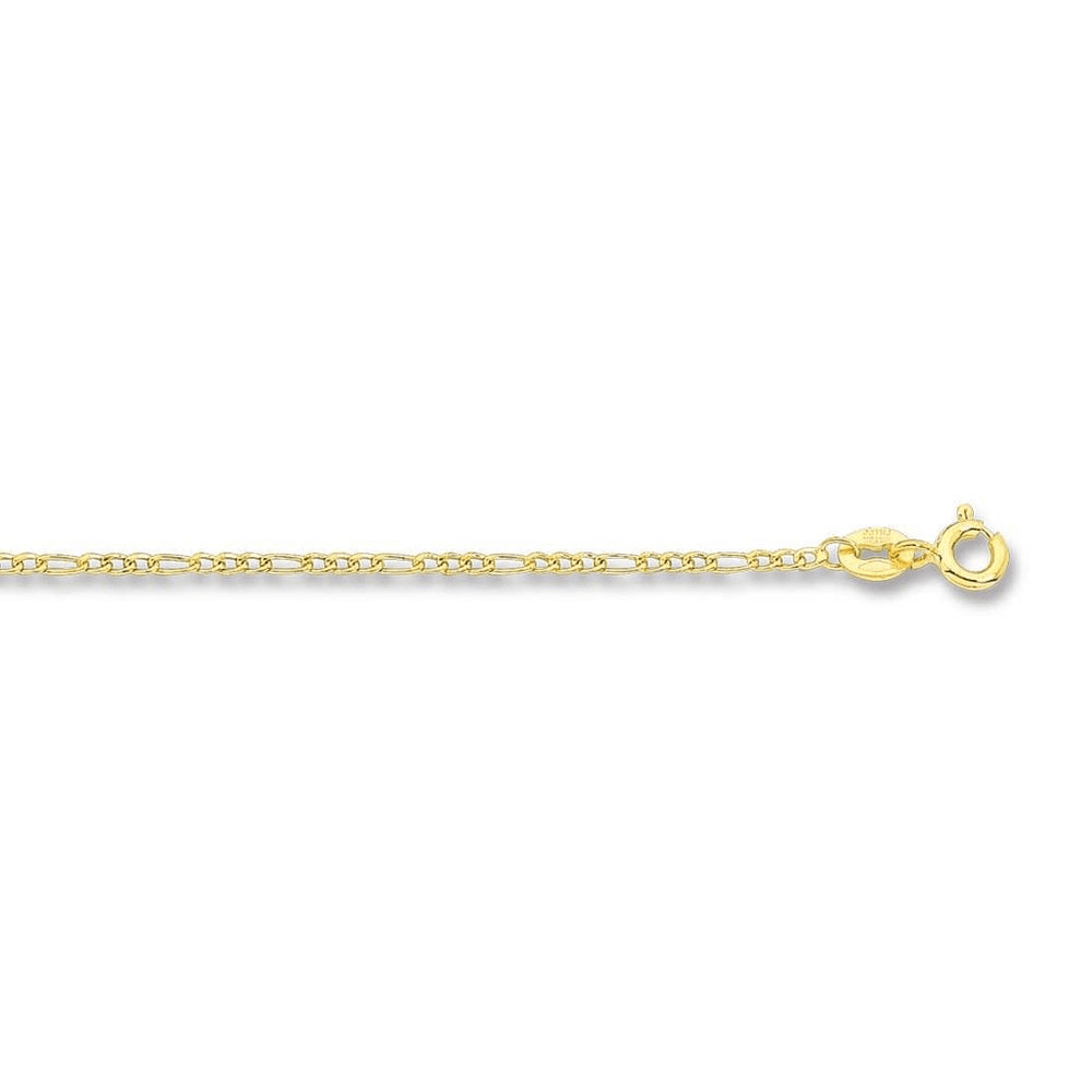 60cm Flat Curb Chain in 9kt Yellow Gold Necklaces Bevilles 