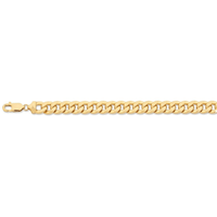 9kt Bonded Gold Silver Filled Curb Necklace 60cm Necklaces Bevilles 