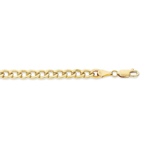 9kt Bonded Gold Silver Filled Curb Necklace 60cm Necklaces Bevilles 