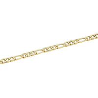 9kt Bonded Gold Silver Filled Figaro Chain Necklace 60cm Necklaces Bevilles 