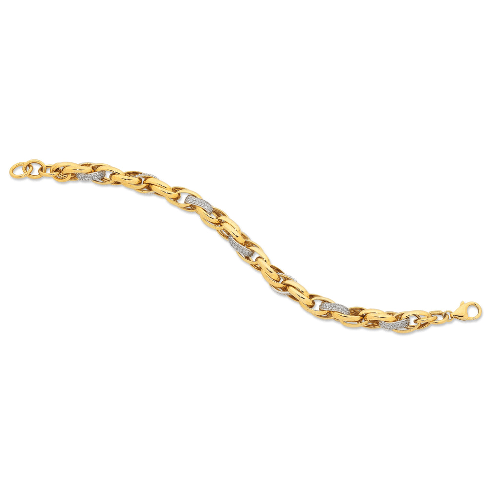 9kt Yellow Gold Belcher Bracelet Bracelets Bevilles 