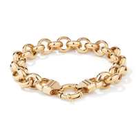 9kt Yellow Gold Bonded Belcher Bracelet Bracelets Bevilles 