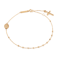 18.5cm Rosary Bracelet in 9kt Yellow Gold Bracelets Bevilles 