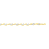 9ct Yellow Gold Silver Infused Two Tone Fancy Bracelet Bevilles Jewellers 