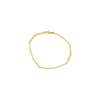 Two Tone Angled Bracelet in 9ct Yellow Gold Silver Infused Bevilles Jewellers 