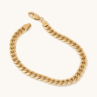 21cm Curb Bracelet in 9kt Bonded Gold Silver Filled Bracelets Bevilles 