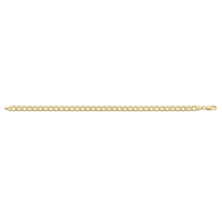 9kt Bonded Gold Silver Filled 21cm Curb Bracelet Bracelets Bevilles 