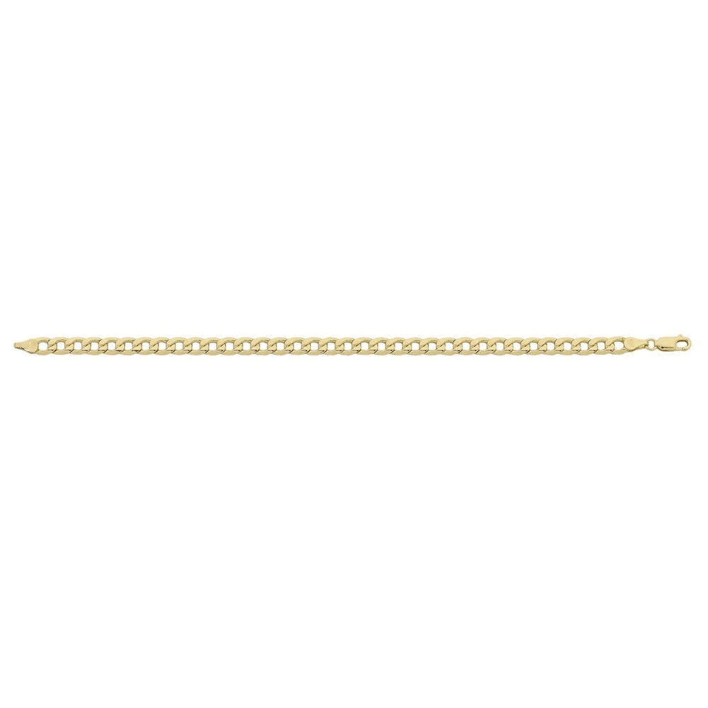 9kt Bonded Gold Silver Filled 21cm Curb Bracelet Bracelets Bevilles 