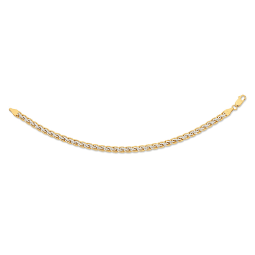 9kt Two Tone Bonded Diamond Cut Bracelet Bracelets Bevilles 