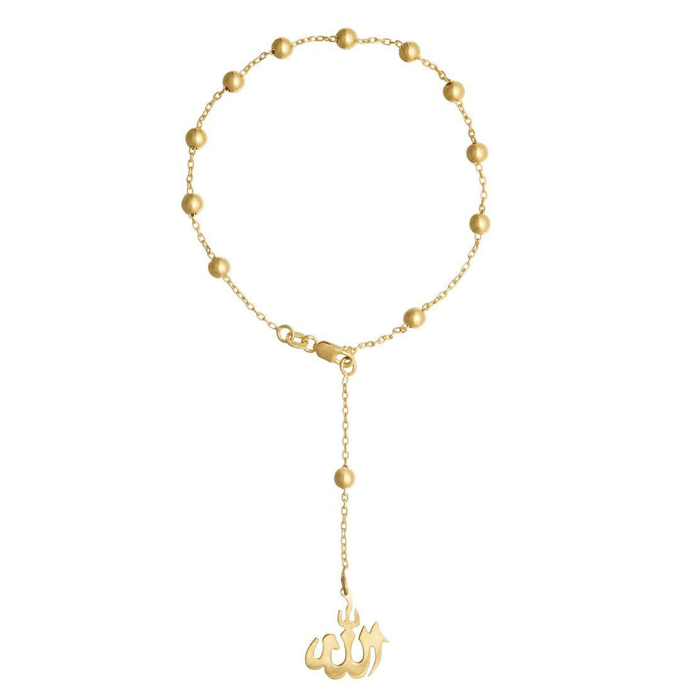 Islamic Rosary Bracelet in 9kt Bonded Gold Silver Filled Bracelets Bevilles 