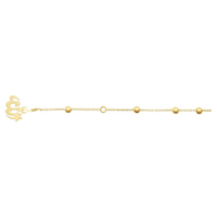Islamic Rosary Bracelet in 9kt Bonded Gold Silver Filled Bracelets Bevilles 