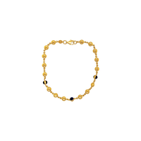 9kt Bonded Gold Silver Filled Ball and Evil Eye Bracelet Bracelets Bevilles 