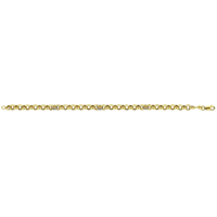 9kt Bonded Gold Silver Filled Cubic Zirconia Set Belcher Bracelet Bracelets Bevilles 