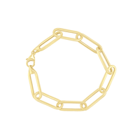 9kt Bonded Gold Silver Filled Oval Link Bracelet Bracelets Bevilles 