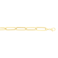 9kt Bonded Gold Silver Filled Oval Link Bracelet Bracelets Bevilles 