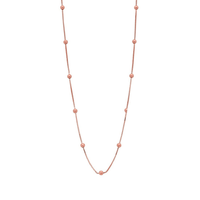 9kt Bonded Gold Silver Filled Chain And Ball Necklace 45cm Necklaces Bevilles 